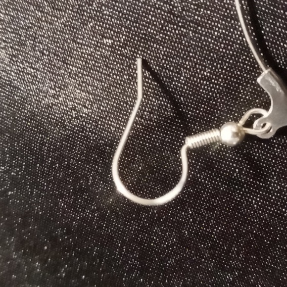 Yellow and silver beaded hoop earrings with 925 hooks. - Picture 5 of 9